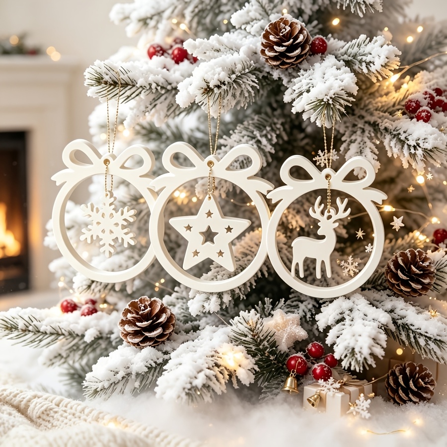 Resin Craft Ideas - クリスマスリボンの装飾品やテーブル装飾、キャンドル作りなどに適した、クリスマス柄のレジン用シリコンモールド（1/3サイズ）。