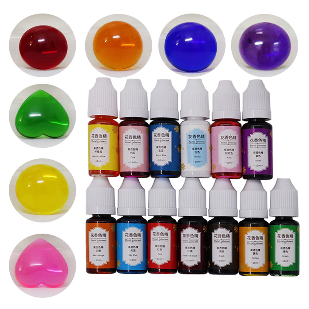 Flower Preservation Resin - エポキシ樹脂顔料,13色,エポキシ,花の贈り物,高濃度樹脂工芸品の染料