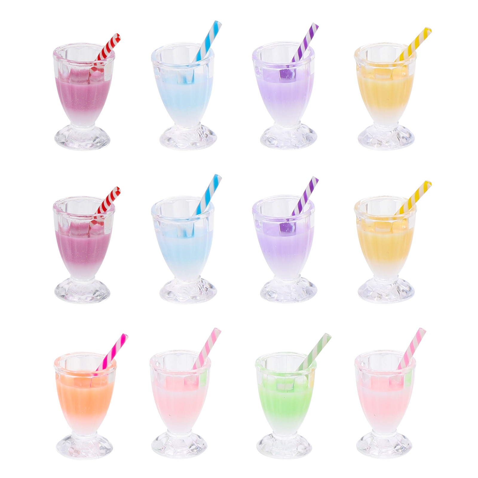 12個入り ミルクティーボトル型チャーム。レジン製の飲料チャ - Resin Crafts Diy のレビューと価格