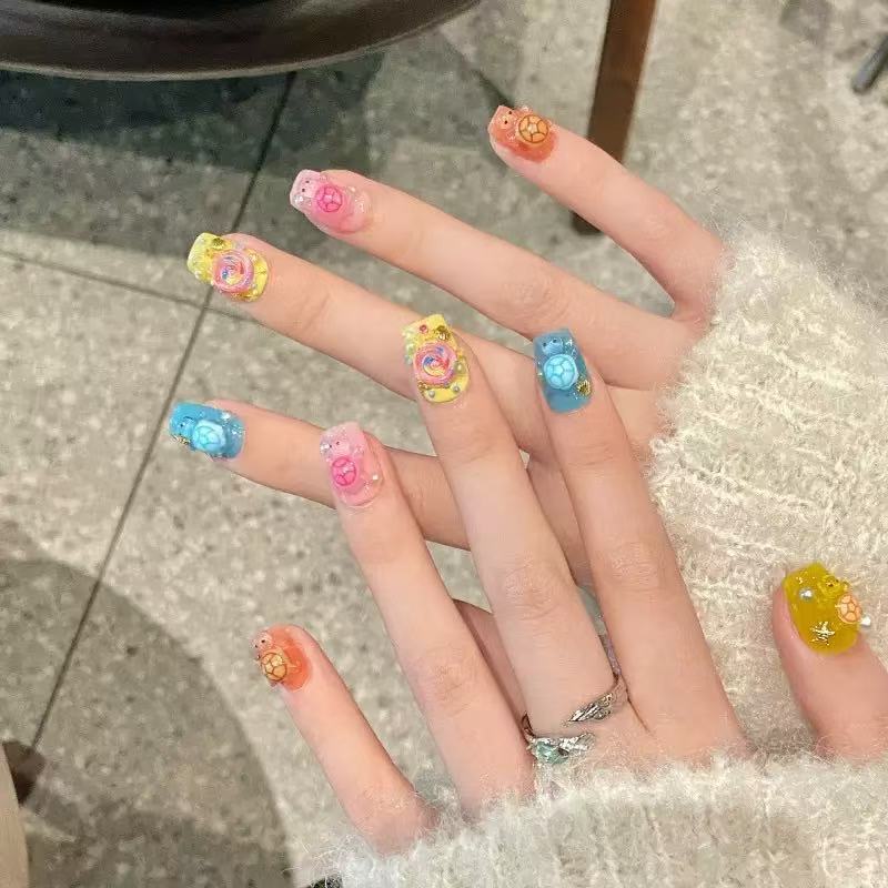 100個入り ミニチュア カラフルなカメのレジンチャーム、裏 - Crafting Resin のレビューと価格