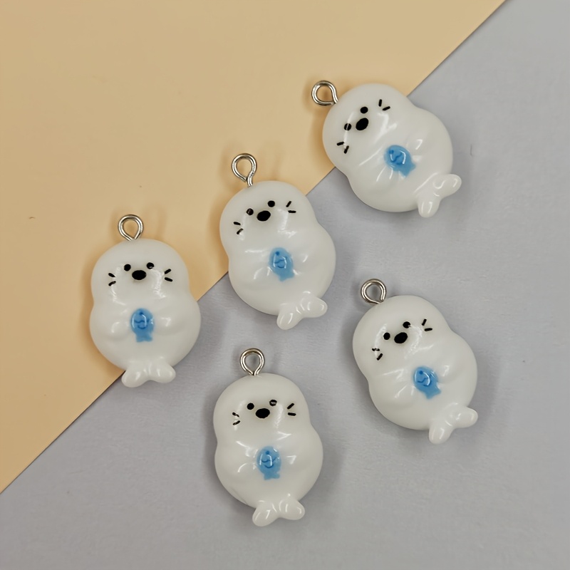 6個入り レジン製 魚とアザラシのチャーム。かわいらしい小さ - Resin Craft Supplies のレビューと価格