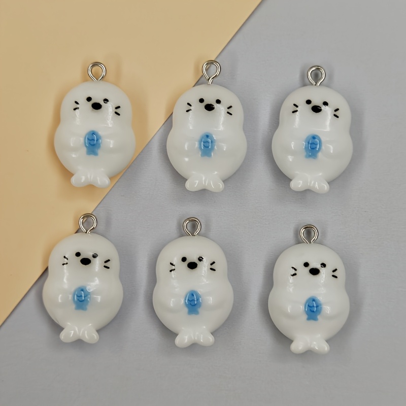 6個入り レジン製 魚とアザラシのチャーム。かわいらしい小さ - Resin Craft Supplies のレビューと価格
