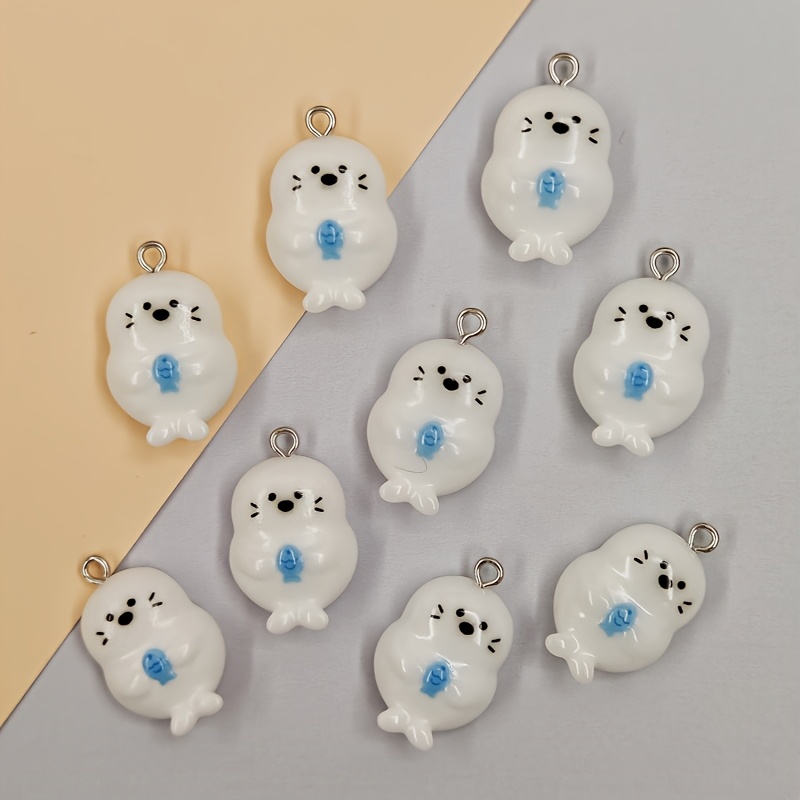 6個入り レジン製 魚とアザラシのチャーム。かわいらしい小さ - Resin Craft Supplies のレビューと価格