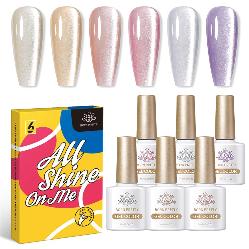 BORN PRETTY 6個入り ムーンライトキャット マグ - Resin Glitter Pack のレビューと価格