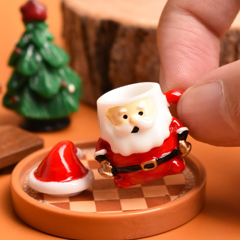 ミニサンタティーカップオーナメント - クリスマス工芸品、妖 - Crafting Resin のレビューと価格