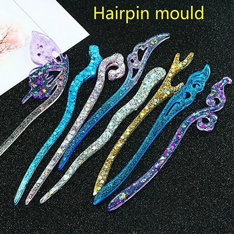 新しい透明ヘアピンシリコーン特殊金型樹脂 DIY ヘアジュエ - Resin Craft Projects のレビューと価格