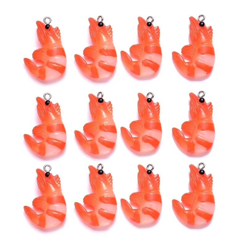 10個入り 3Dシミュレートロブスターシュリンプチャーム、ア - Resin Craft Supplies のレビューと価格